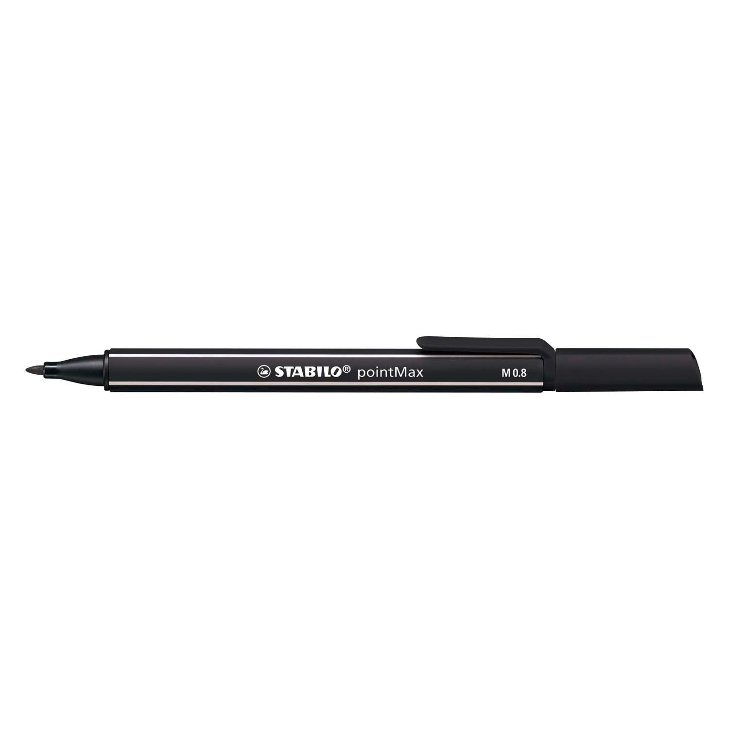 Stabilo pointmax fineliners in etui - 12st.