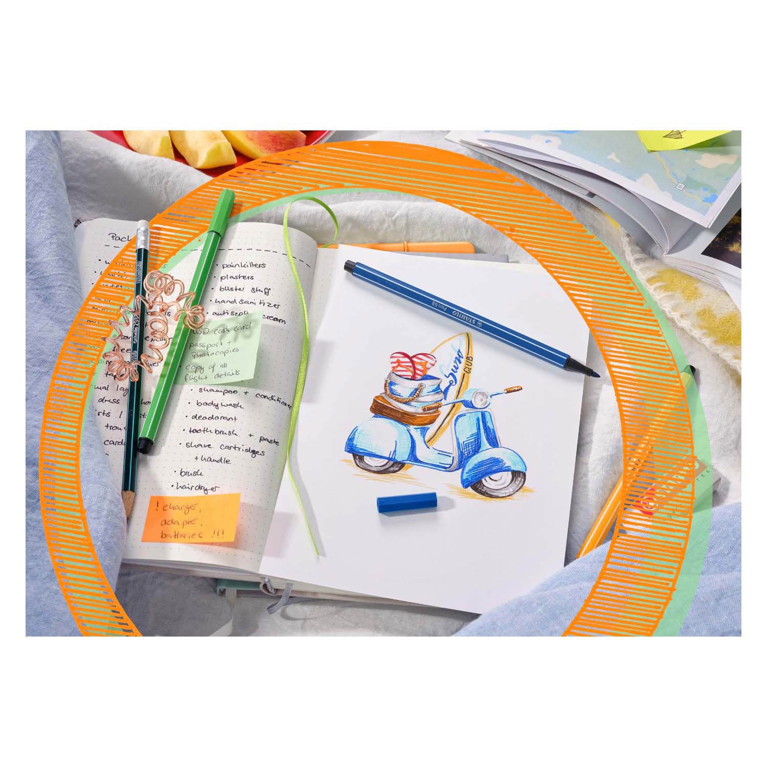 Stabilo pen 68 etui 8 stuks