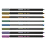 Stabilo viltstift pen 68 metallic etui a 8 stuks - afbeelding 3