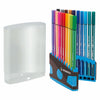 Stabilo viltstift pen 68 colorparade antraciet blauw box a 20 stuks