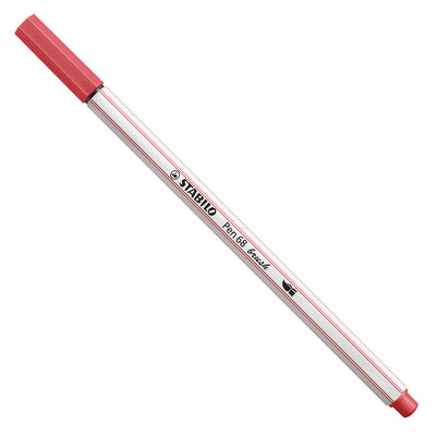 Stabilo pen 68 brush - viltstift - roestig rood (47)