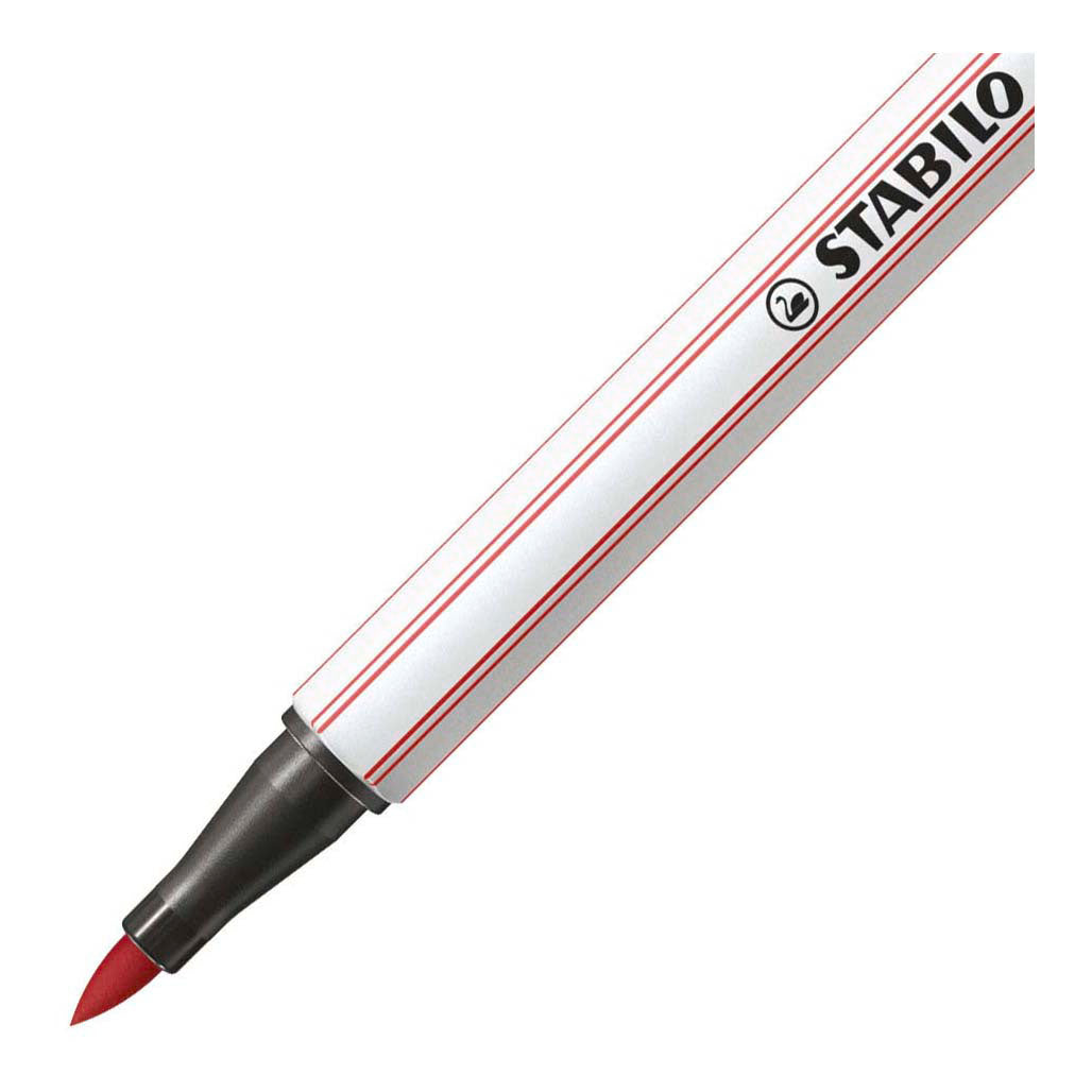 Stabilo pen 68 brush - viltstift - roestig rood (47)