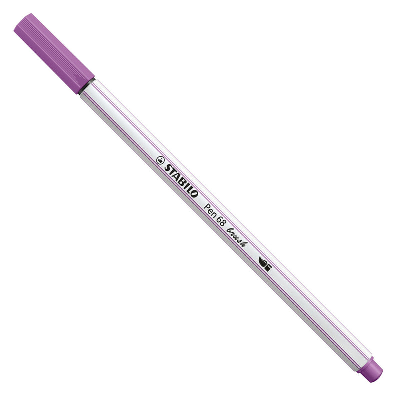 Stabilo pen 68 brush - viltstift - pruimen paars (60)
