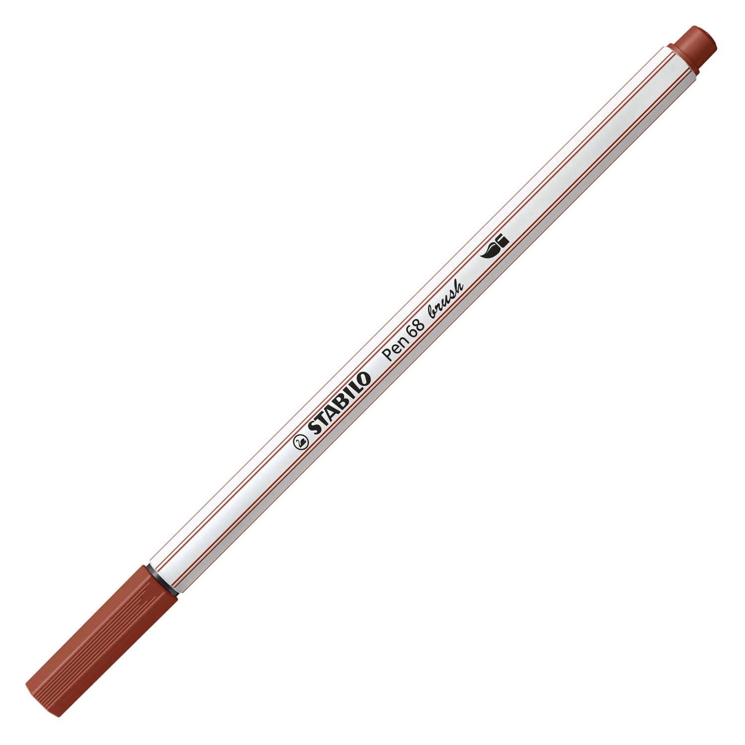 Stabilo pen 68 brush - viltstift - sienna (75)