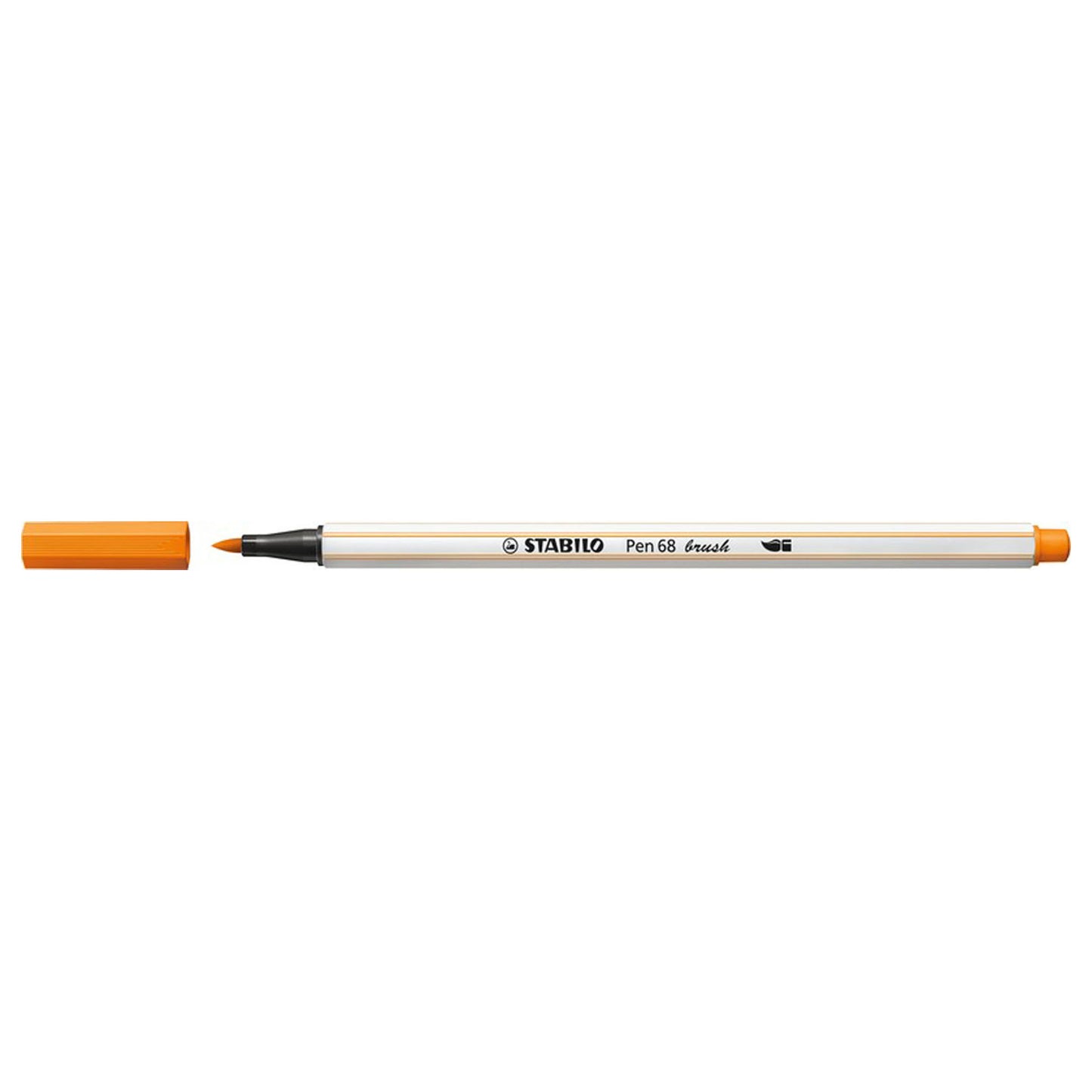 Stabilo pen 68 brush - viltstift - oranje (54)