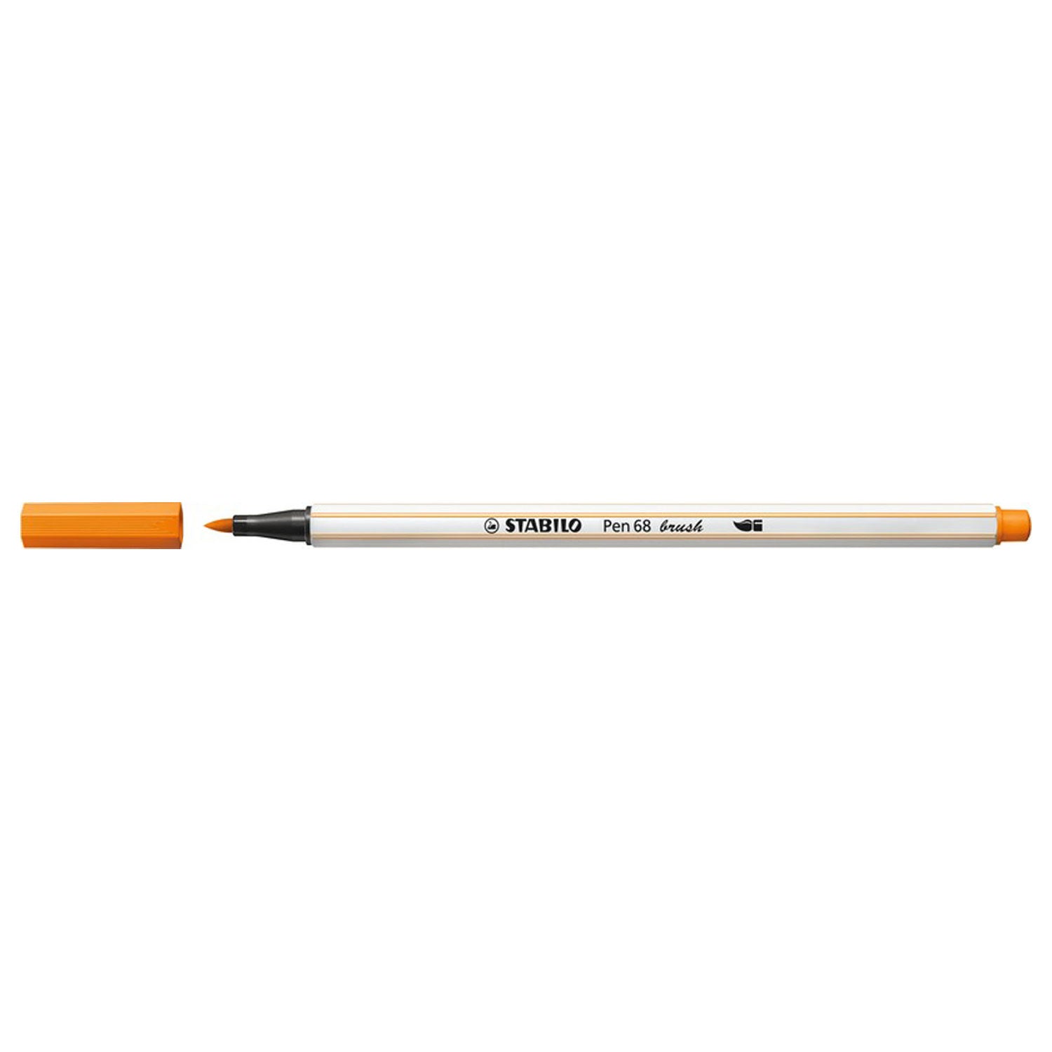 Stabilo pen 68 brush - viltstift - oranje (54)