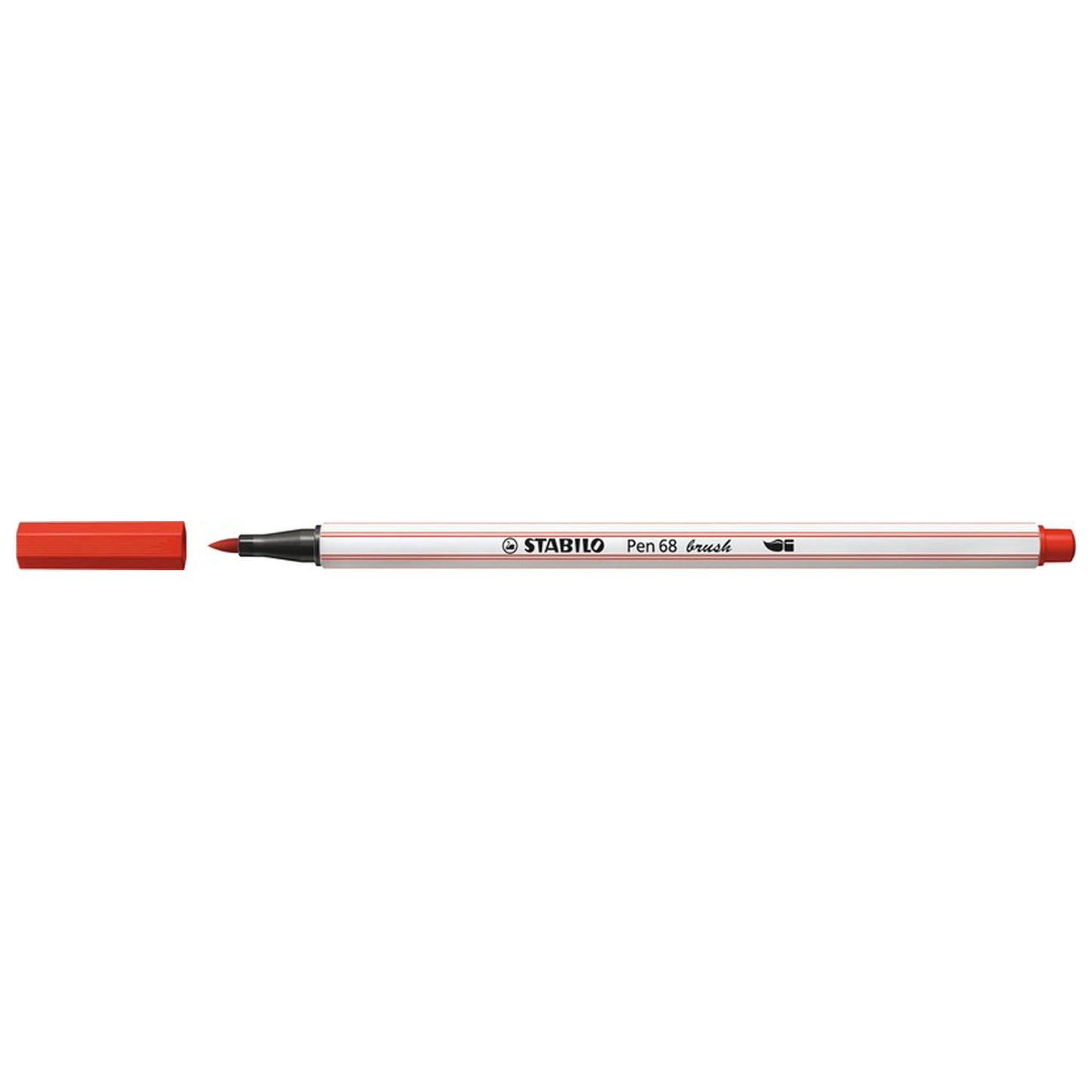 STABILO Pen 68 Brush 48 - Karmijnrood