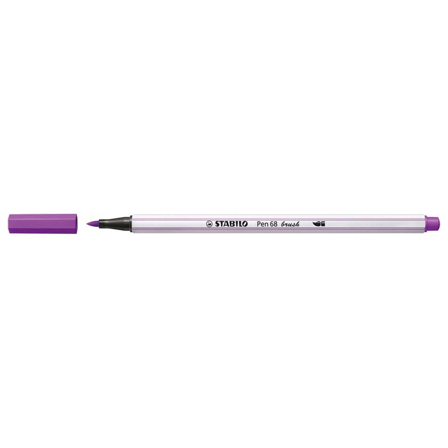Stabilo pen 68 brush - viltstift - lila (58)