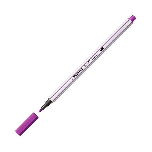 Stabilo pen 68 brush - viltstift - lila (58)