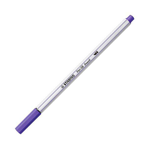Stabilo pen 68 brush - viltstift - paars (55)