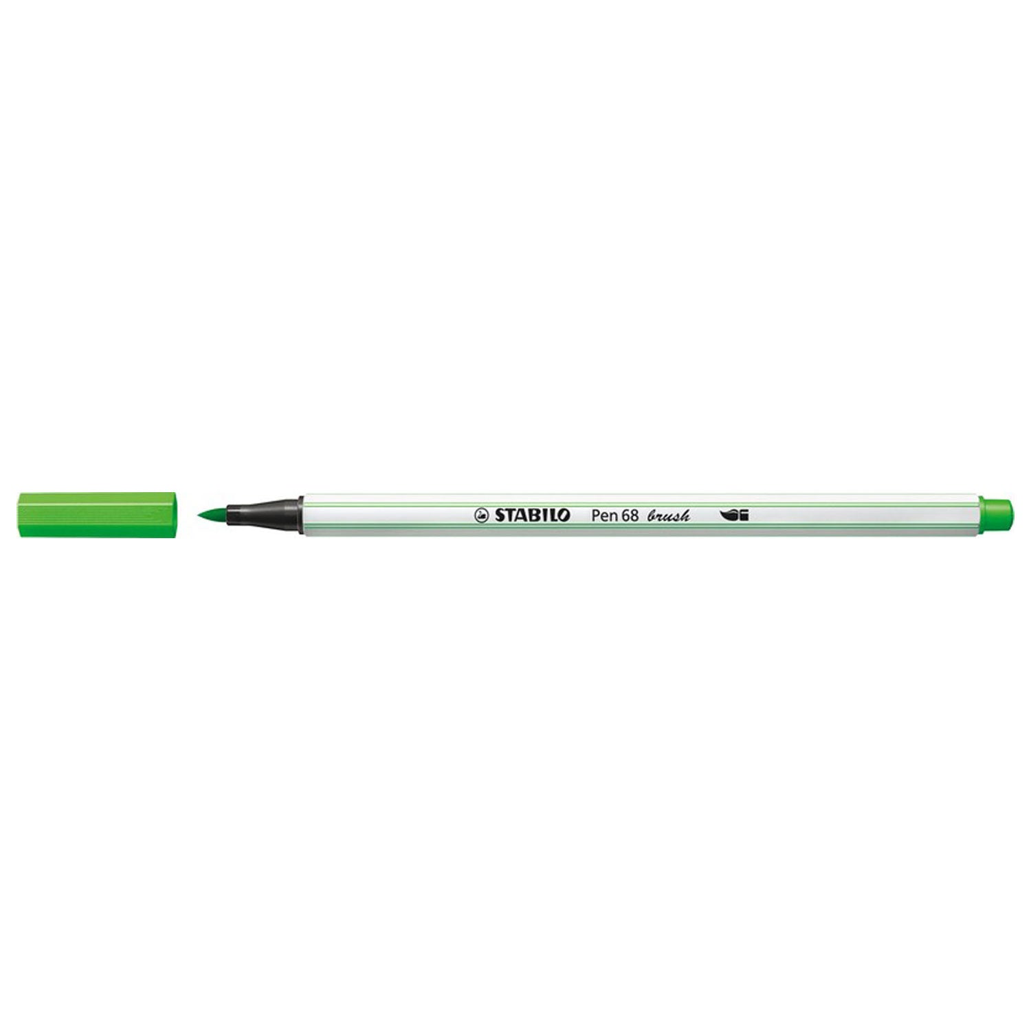 Stabilo pen 68 brush - viltstift - lichtgroen (33)