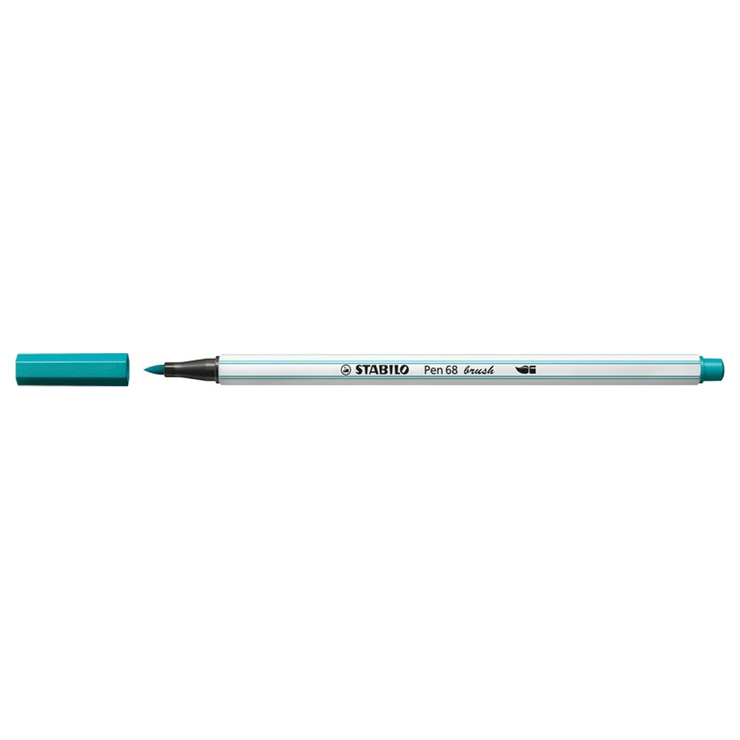 Stabilo pen 68 brush - viltstift - turquoise (51)