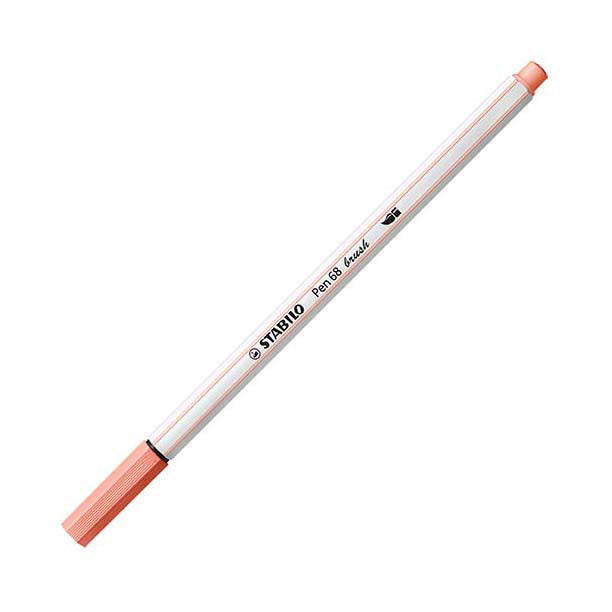 Stabilo pen 68 brush - viltstift - abrikoos (26)