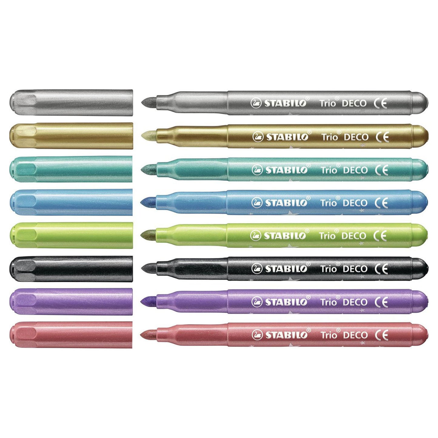 Stabilo trio deco etui 8 stuks | 2 stuks