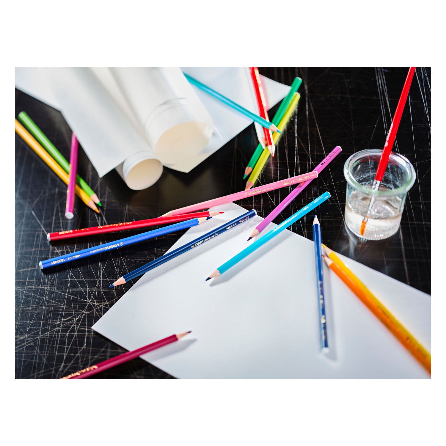 Stabilo aquacolor - premium aquarel kleurpotloden - arty - etui met 36 kleuren
