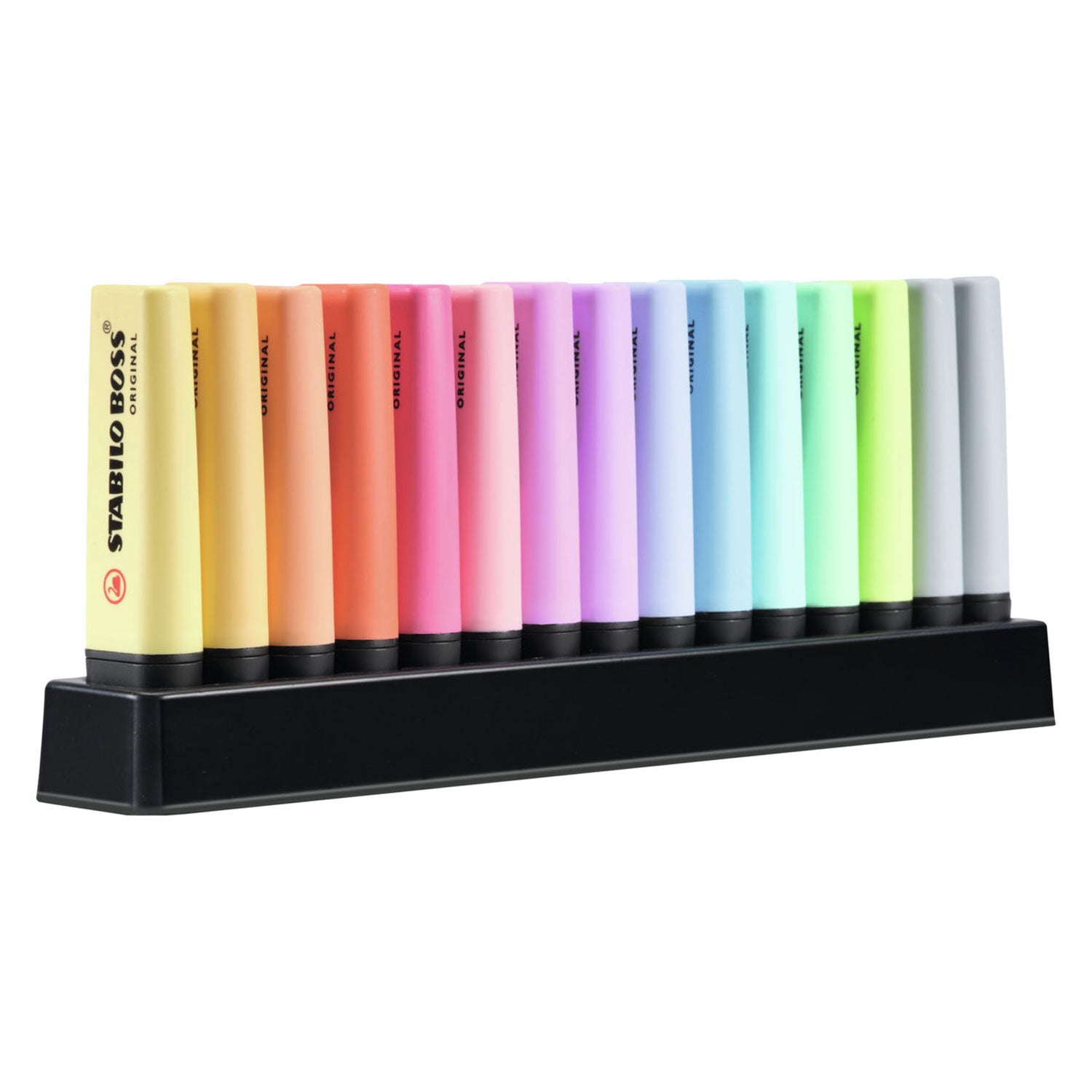 Stabilo boss orginial markeerstiften - pastel - 15 stuks - 14 kleuren