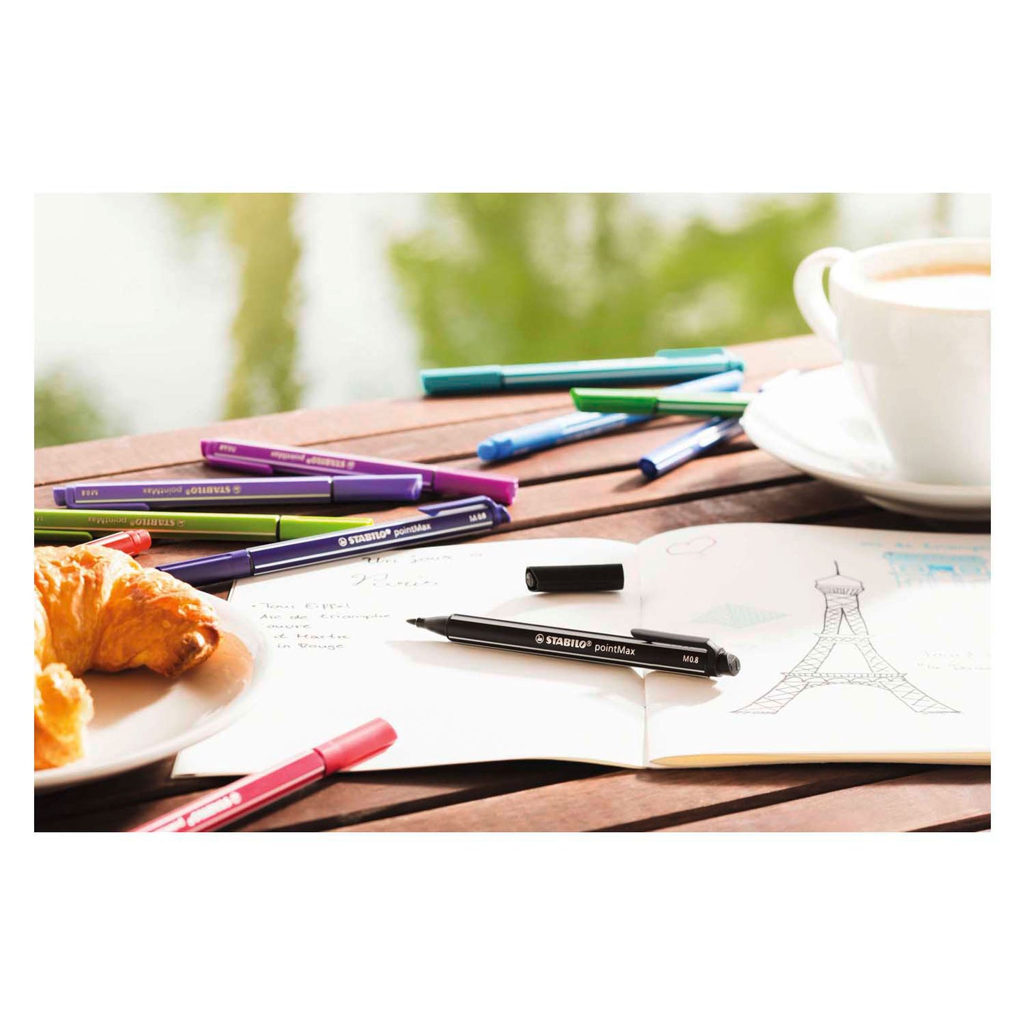 Stabilo pointmax pastel etui a 8 kleuren fineliners