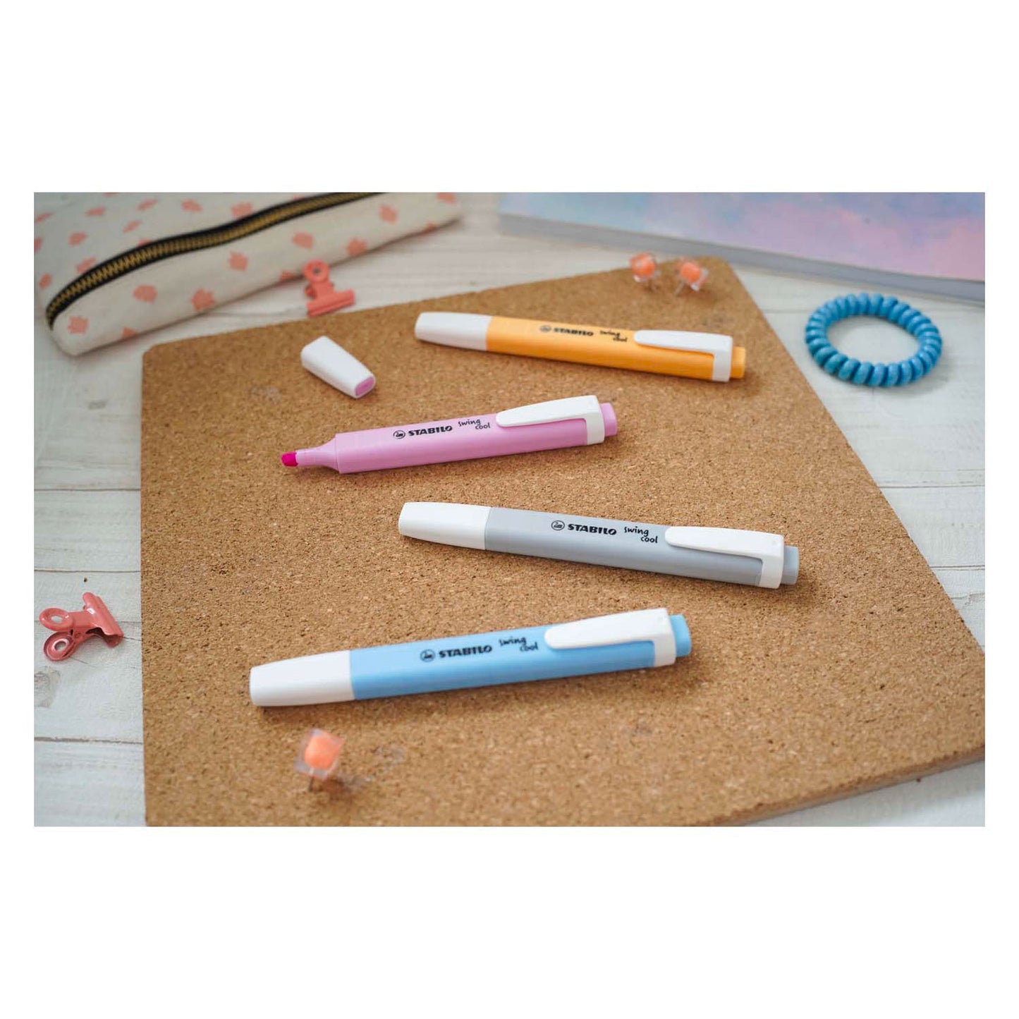 Stabilo swing cool pastel - markeerstift - set met 8 stuks