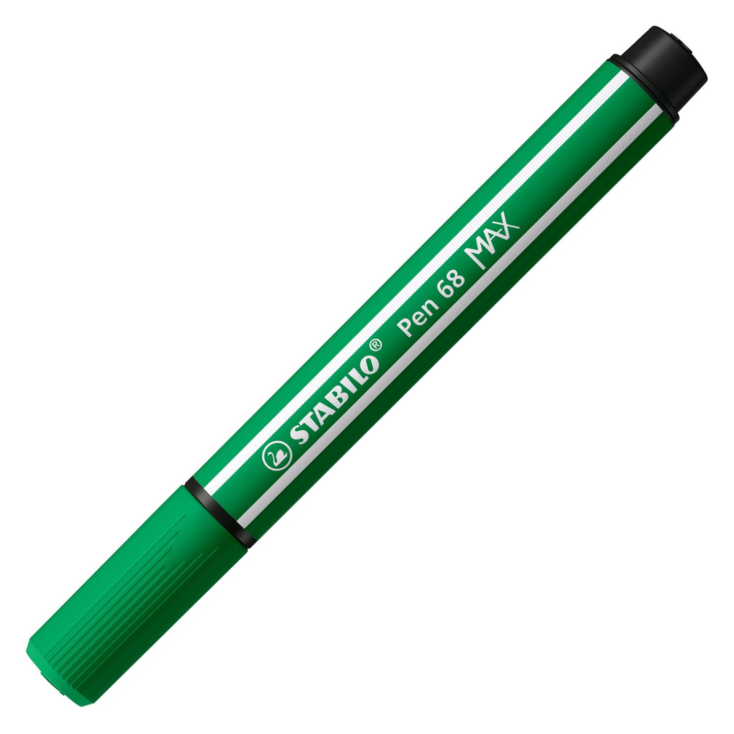 Stabilo pen 68 max - viltstift met dikke beitelpunt - smaragdgroen
