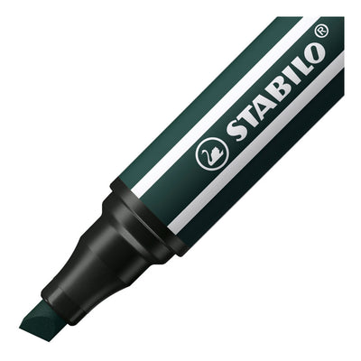 Stabilo pen 68 max - viltstift met dikke beitelpunt - aardegroen