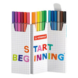 Stabilo viltstift pen 68 medium 18 stuks - afbeelding 1