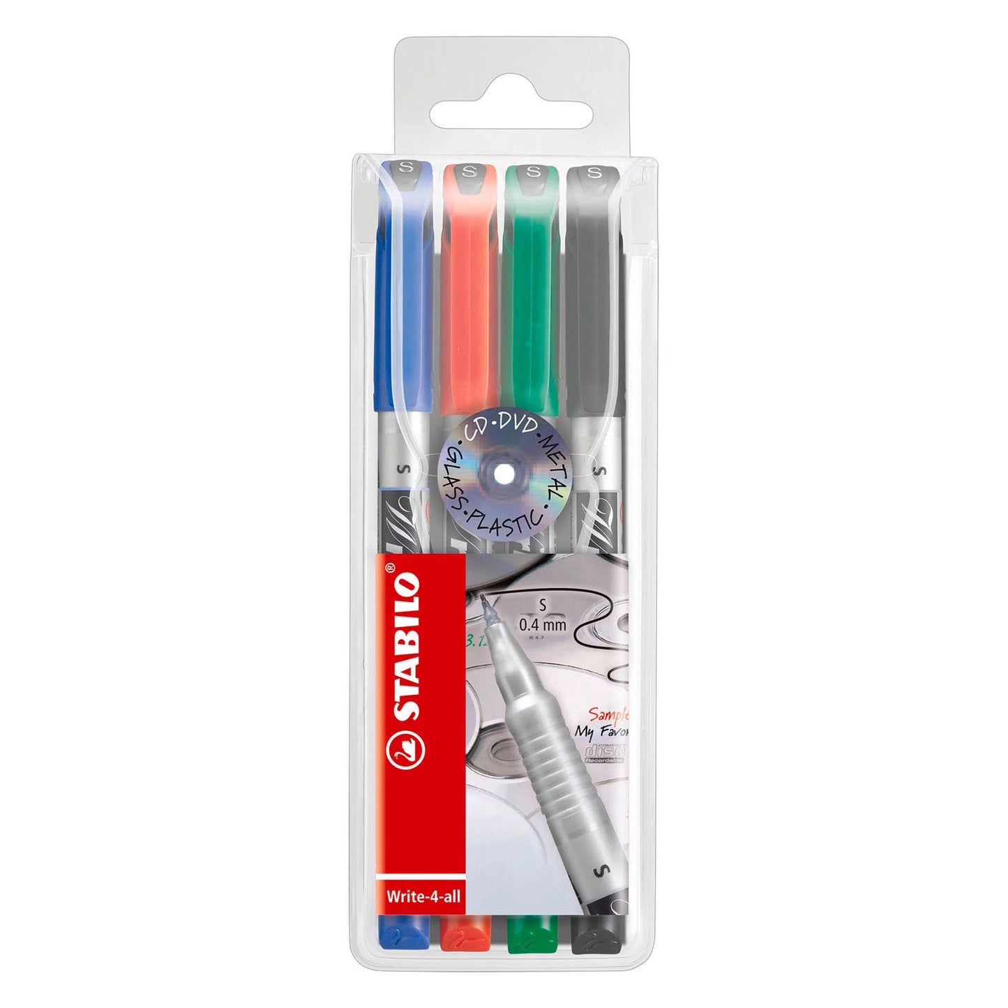 Stabilo write-4-all superfijn (0,4 mm) permanente marker - 4dlg.