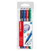 Stabilo pointmax fineliners - ultramarijn, zwart, karmijnrood, groen
