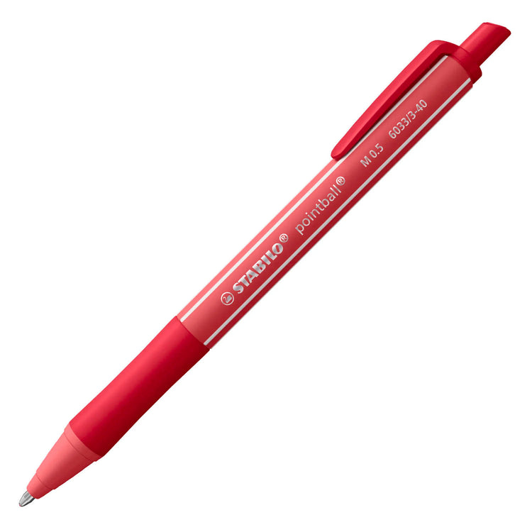 Stabilo pointball colorful balpen - rood