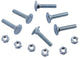 Dresselhaus kruiskopbout 4156 truss-head bolt m6x30 square neck w.nuts