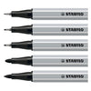Stabilo creative tips arty pennen zwart - 5dlg