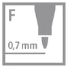 Stabilo write-4-all fijn (0,7mm) permanente marker - 4dlg.