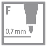 Stabilo write-4-all fijn (0,7mm) permanente marker - 4dlg. - afbeelding 4