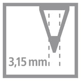 Stabilo easygraph hb linkshandige grafietpotloden licht blauw - 2st. - afbeelding 4