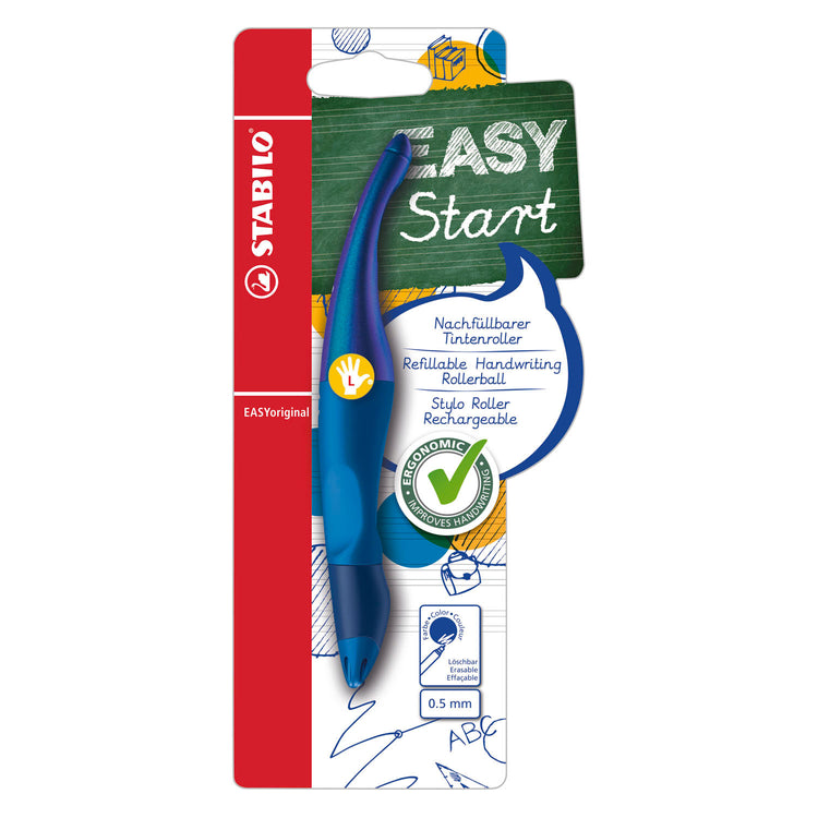 Stabilo easyoriginal holograph linkshandige rollerball - blauw