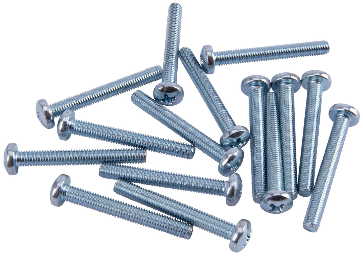 Dresselhaus metaalschroef threaded 5x40mm 15pcs. pan head cross recess