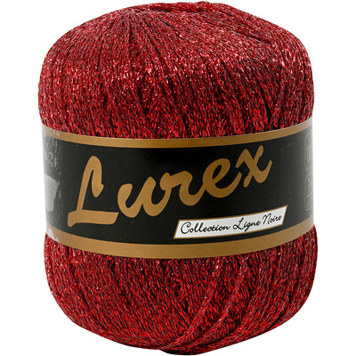 Creativ company lurex glitter garen, l: 160 m, rood, 25 gr 1 bol