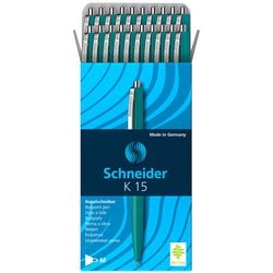 Schneider schrijfwaren schneider balpen - k15 - groen - 20 stuks - s-3084-20
