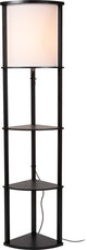 Lucide menno - vloerlamp - 1xe27 - zwart - japandi