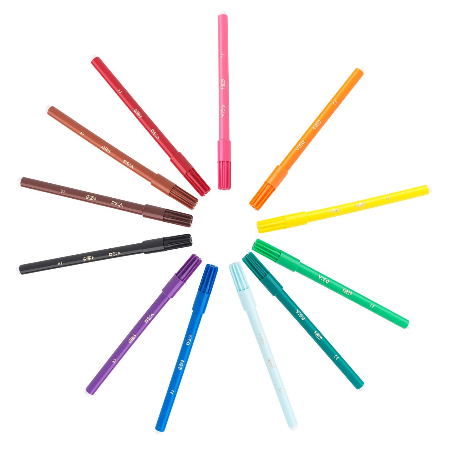 Bic viltstiften visa kleurenassortiment 12st
