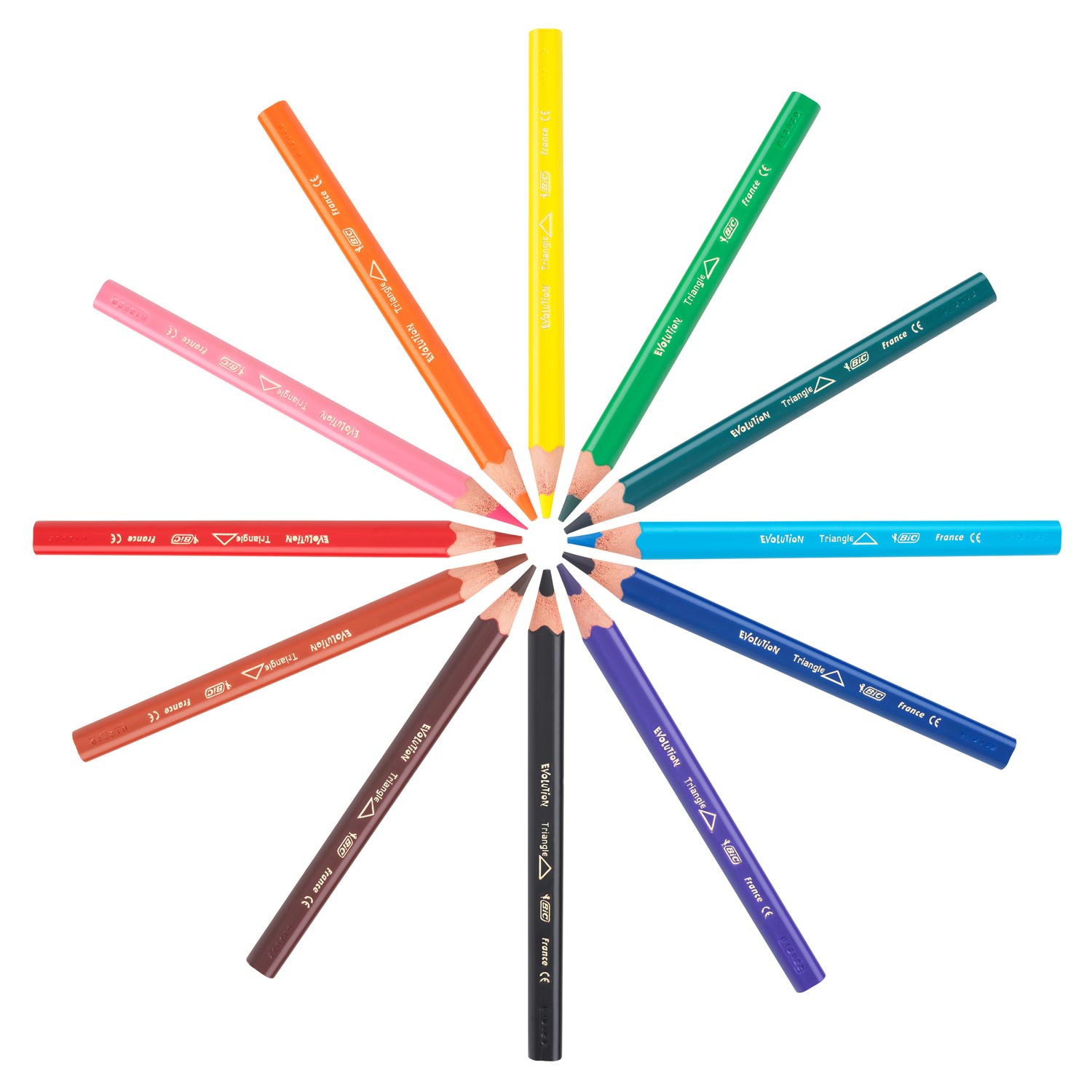 Bic https: www.cchobby.nl -evolution-kleurpotloden-l-14-cm-vulling-5-mm-diverse-kleuren-12-stuk-1-doos