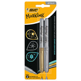 Bic permanent marker goud en zilver - afbeelding 1