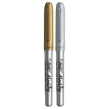 Bic permanent marker goud en zilver - afbeelding 4