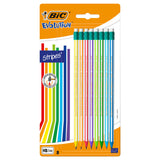 Bic evolution potloden met gum, 8st. - afbeelding 1