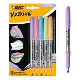 Bic intensity viltstiften permanent pastel, 5st. - afbeelding 2