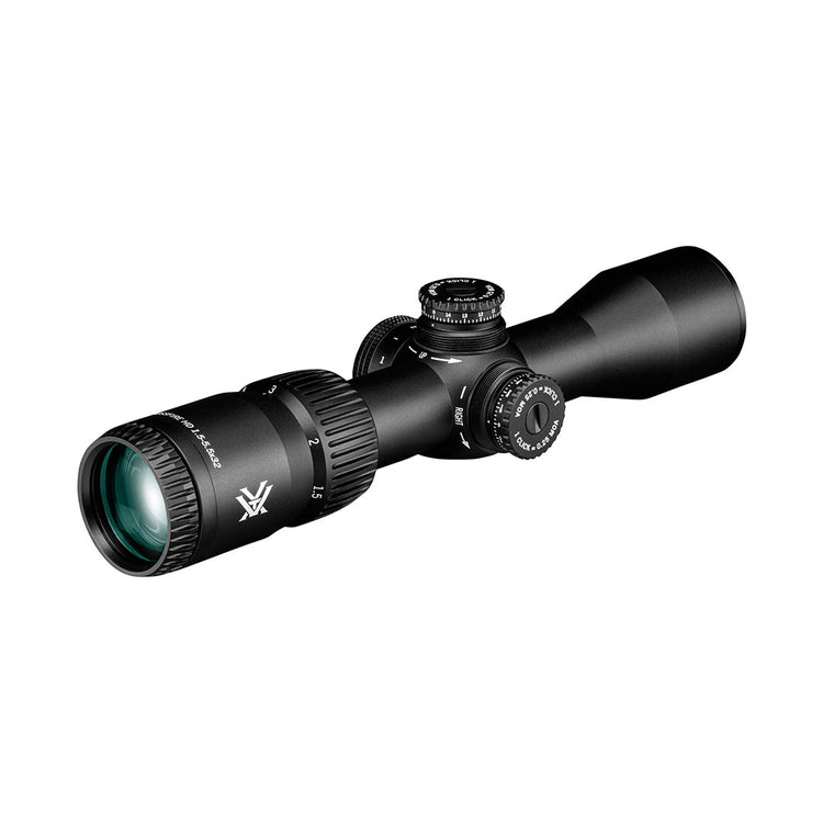 Vortex crossfire hd 1.5-5.5x32 richtkijker scout, verlicht dead-hold 2a bdc dradenkruis (moa)