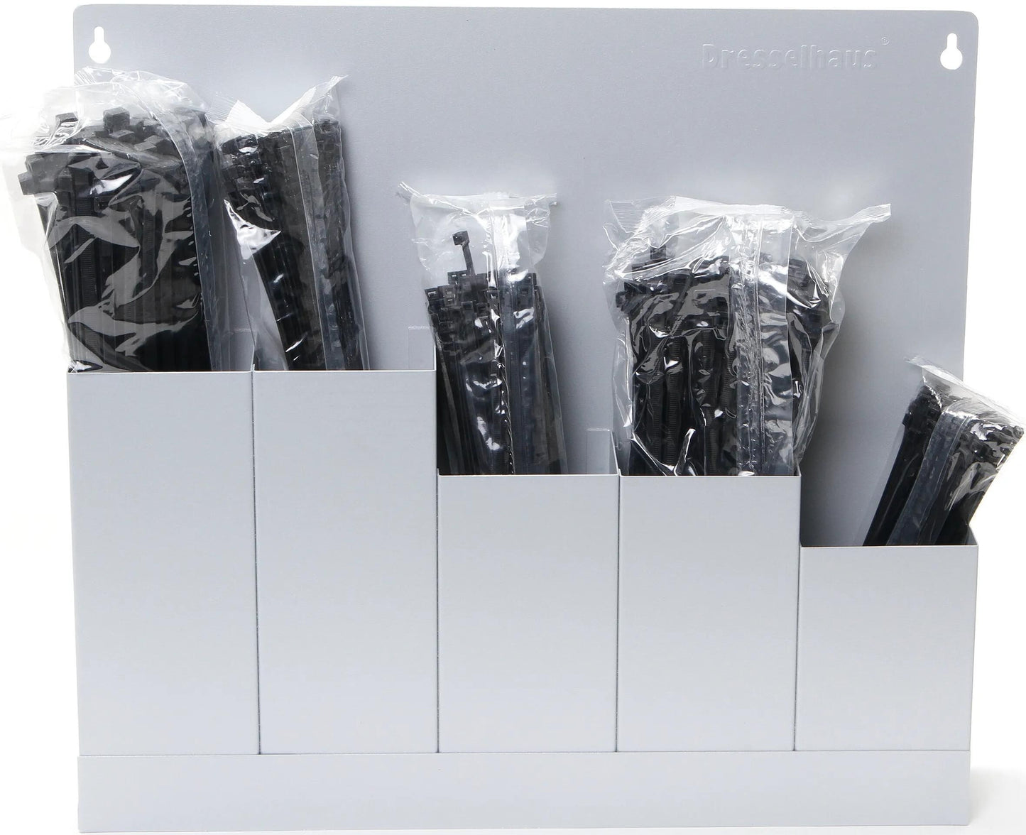 Dresselhaus assortiment kabelbinders cable harness wall shelf black 5-way, commercial v