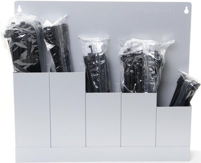 Dresselhaus kabelbindersortiment cable harness wall shelf black 5-way, commercial v