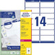 Adresetiketten avery quickdry wit