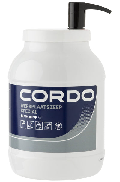 Cordo werkplaatszeep special 3 liter met pomp