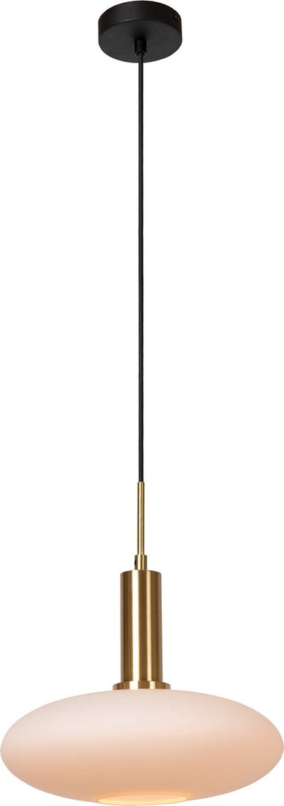 Lucide singala - hanglamp - ø 30 cm - 1xe27 - mat goud messing